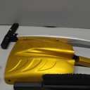 ARTIPOLY Snow Shovel with Ice Scraper & Brush, 17-30'' Extendable with Lightweight Aluminum Handle, 3-in-1 Folding Collapsible Winter Shovel Snow Removal for Camping Car Emergency Outdoors Home Yellow