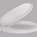 Centoco Toilet Seat Round, Soft Cushioned Vinyl Toilet Seat, HPS20-001, White