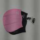 2 Pack Kids Swim Cap for Girls Boys, 2 Size Silicone Swimming Cap for Toddlers Children Teens, Waterproof Swim Hatsfor Long Hair to Keep Hair Dry (8T-15T, Black+Pink)