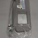 Dasbecan Front Left Driver Side Sun Visor with Vanity Light Compatible with Toyota RAV4 2006-2013 Replaces# 74320-42501-B2 74320-42500-B0 (Gray)