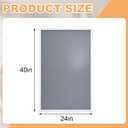 MorningRo Silver Snap Poster Frame 40 x 24 Inch Heavy Duty Aluminum with Clear Gloss Overlay with Mounting Hardware Includes 4 Mounting Screws and Drywall Anchors