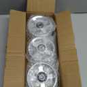 OwnMy 6PCS 95mm Aluminium Alloy Pulley Wheels Pulley System for Home Gym Exercise Machines Sports Fitness Equipments, Universal Bearing Pulley Wheels for Cable Machines Garage Doors, Silver