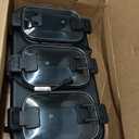 Amazon Basics Stainless Steel Triple Slow Cooker, Dishwasher Safe, Non-Stick, 3 x 2.5 Quarts, Removable Pots, Individual Temp Control, Tempered Glass Lids, for Party Entertaining