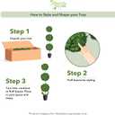 Nearly Natural 4ft. Artificial Triple Ball Boxwood Topiary Tree (Indoor/Outdoor)