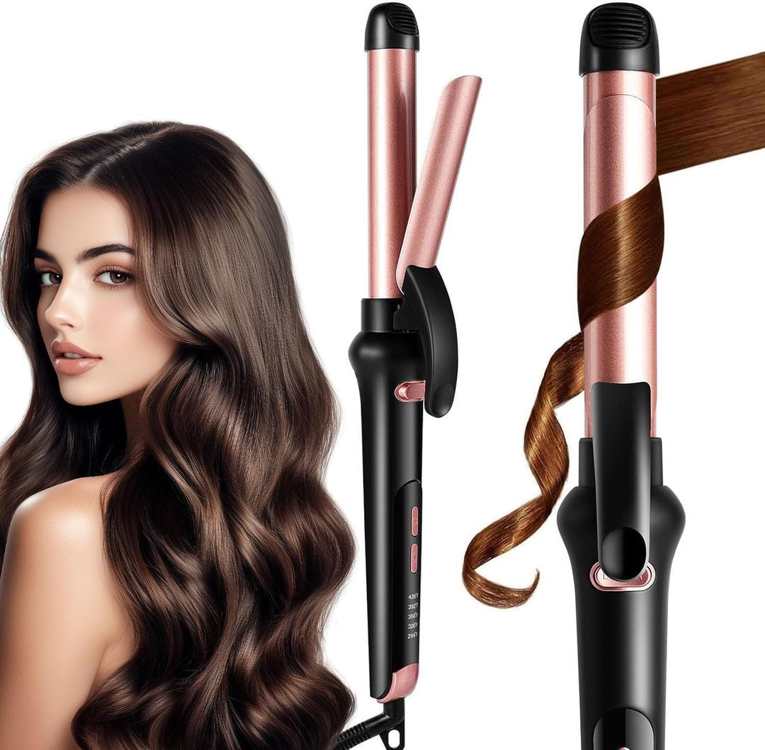 Automatic Curling Iron, Rotating Curling Iron 1 Inch, Anti-Scald Ceramic Hair curlers for Long Lasting Waves, Curling Spinning Wand Adjustable Temp 284- 428F, Dual Voltage