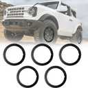 Black Aluminum Beadlock Wheel Rings for 2021-2026 Ford Bronco
