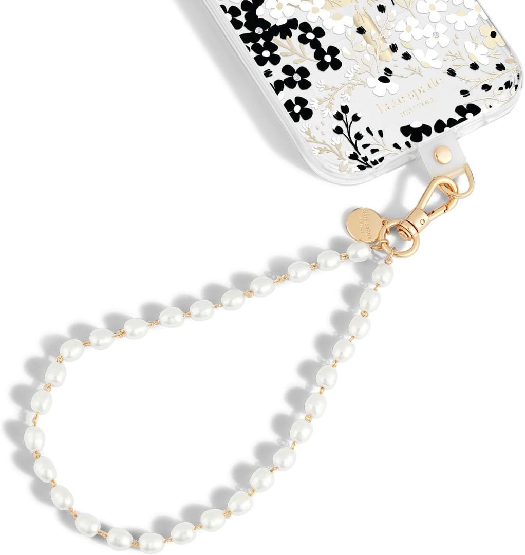 kate spade new york Phone Charm Wrist Strap - Detachable Cell Phone Lanyard - Sea Pearl