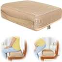 Extra Thick Booster Seat Cushion for Elderly Adult, Foam Cushions for Office Chair, Booster Seat Elevation Pillow, Desk Chair Cushion for Pressure Relief, Lift Chair Cushion (16.5*13.2*4.7)