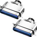 MEIRIYFA CN36 36 Pin Male Centronics Connector Printer Flat Ribbon Cable Adapter, Pack of 2