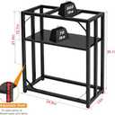 Fish Tank Stand, Aquarium Stand for 20 Gallon, Upgrade Aquarium Turtle Tank, Adjustable 2-Tier Fish Tank Rack ( 24.8" L x 13" W x 30.1" H )