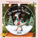 2 x Goose Ornament - Goose Gifts for Lovers, Women, Men - Cute Farm Animals Ornaments for Christmas Tree - Farm Themed Gifts for Women, Men, Farmers - Acrylic Christmas Ornament 2025