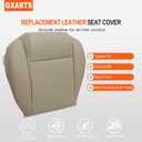 GXARTS Tan #JH or KH Front Driver and Passenger Side Bottom & Top Lean Back Replacement Perforated Leather Seat Cover Medium Camel Compatible with Ford Mustang 2005 2006 2007 2008 2009