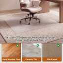 28" X 30" Chair Mat for Hardwood Floor & Carpet, Square Non-Slip Studs