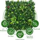ODTORY Artificial Boxwood Panels: 40" x 40" (11.5 sqft) UV-Anti Fake Grass Ivy Privacy Hedge Greenery Backdrop Fence Wall Screen for Garden Fence Covering Privacy, Outdoor Indoor Home Decor