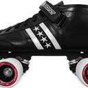 Bont Roller Skates - LowCut Quadstar Speed Skating - Roller Skates - Indoor and Outdoor - 100% Leather Size 42, Black 