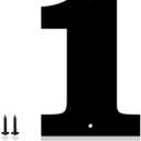 8 Inch Metal House Numbers, House Address Letters and Numbers for Outside Signs, Metal Letters Door Numbers Signage Street Address Plaque for Garden Door Mailbox Decor (Number 1)