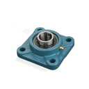 1 Pcs UCF205-16 Pillow Block Flange Bearing, 1 inch Bore, 4 Bolt Flanged Unit, Square Flanged Ball Bearing with Set Screw Locking, Cast Iron Housing, Self-Alignment