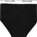 Fruit of the Loom Boys' Tag Free Cotton Briefs Underwear (Assorted Colors) (M)