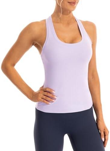Ukaste Women's Studio Essential Racerback Yoga Workout Tank Top, Size 2