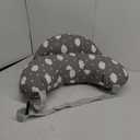 Momcozy Original Nursing Pillow for Breastfeeding-Pioneering Safety Fence- Wider Feeding Pillows for More Support for Mom & Baby- Easier Nursing & Hand Free- Fit for All, Removable Cotton Cover (Grey)