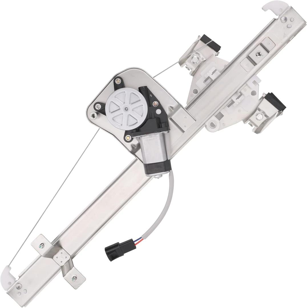 Obaee 741-388 Rear Driver Side Power Window Lift Regulator with Motor Compatible with 2007-2013 Chevy Silverado/GMC Sierra 1500/ 2500HD/ 3500HD Extended Cab Pickup