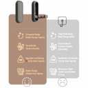 2 x tsoeoret Foldable Wall Hooks Folding Hooks Zinc Alloy for Hanging Coat Bag Backpack Towel Key Bathroom Closet Entryway Kitchen Square (Gold, 2 Pcs)