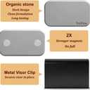 Car Air Freshener - Stone Air Freshener - Car Odor Eliminator - Long Lasting Scent - Car Scent - VISOR CLIP INCLUDED (Honey Peach)