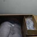 LYLNBYWK Adirondack Chair Cushions Set of 2, High Back Patio Chair Cushions 48 x 19.7 x 4.7 Inch, Indoor/Outdoor Thickened Rocking Chair Cushion, Fade-Resistant & Waterproof (Grey)