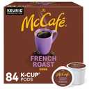 McCafe French Roast, Keurig Single Serve K-Cup Pods, Dark Roast Coffee Pods, 84 Count, No BB Date