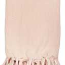 Main + Mesa Woven Cotton Pom Pom Throw (60" x 50", Blush)