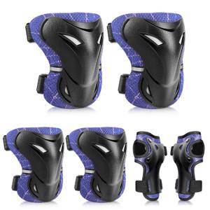 YooxArmor Adjustable Kids Knee & Elbow Pads Set with Wrist Guards for Ages 3-6  Protective Gear for Skateboarding, Cycling, Roller Skating, Scooter, BMX, Inline Skating (Spiders)