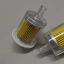 FUEL FILTERS INDUSTRIAL HIGH PERFORMANCE UNIVERSAL INLINE GAS FUEL LINE 3/8" 2 Pack