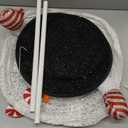 MGJOC Lighted Snowman Outdoor Christmas Decorations.40-inch Height 90 LED Lights,White Theme high Translucent Mesh Cloth Material, Easy to Assemble.Suitable for Indoor and Outdoor Courtyards,Party