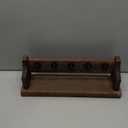 Key and Mail Holder Wall Mount, Key Holder with Shelf and Mail Organizer Wall Mount. Mail Holder with 5 Hooks for Coat, Dog Leash, Home Decor Rack, Entry Way Organizer (Brown)