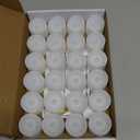 Homemory 24Pcs Flickering Flameless Candle Battery Operated, 200+Hours Fake Electric LED Tea Lights for Votive, Centerpiece Table Decorations, Wedding, Anniversary, Halloween, Christmas (Warm White Glow White Body)