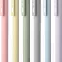 Mr. Pen- Retractable Gel Pens for Journaling, 6 Pack, 0.5 mm Black Ink, Morandi Barrels, Smooth Writing Aesthetic Pens for Women