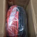 4 Gauge Wire (25ft Each- Black/Red) Copper Clad Aluminum CCA,20pcs Lugs Terminal Connectors with 3:1 Heat Shrink Tube for Power/Auto,Amplifier,Ground Cable