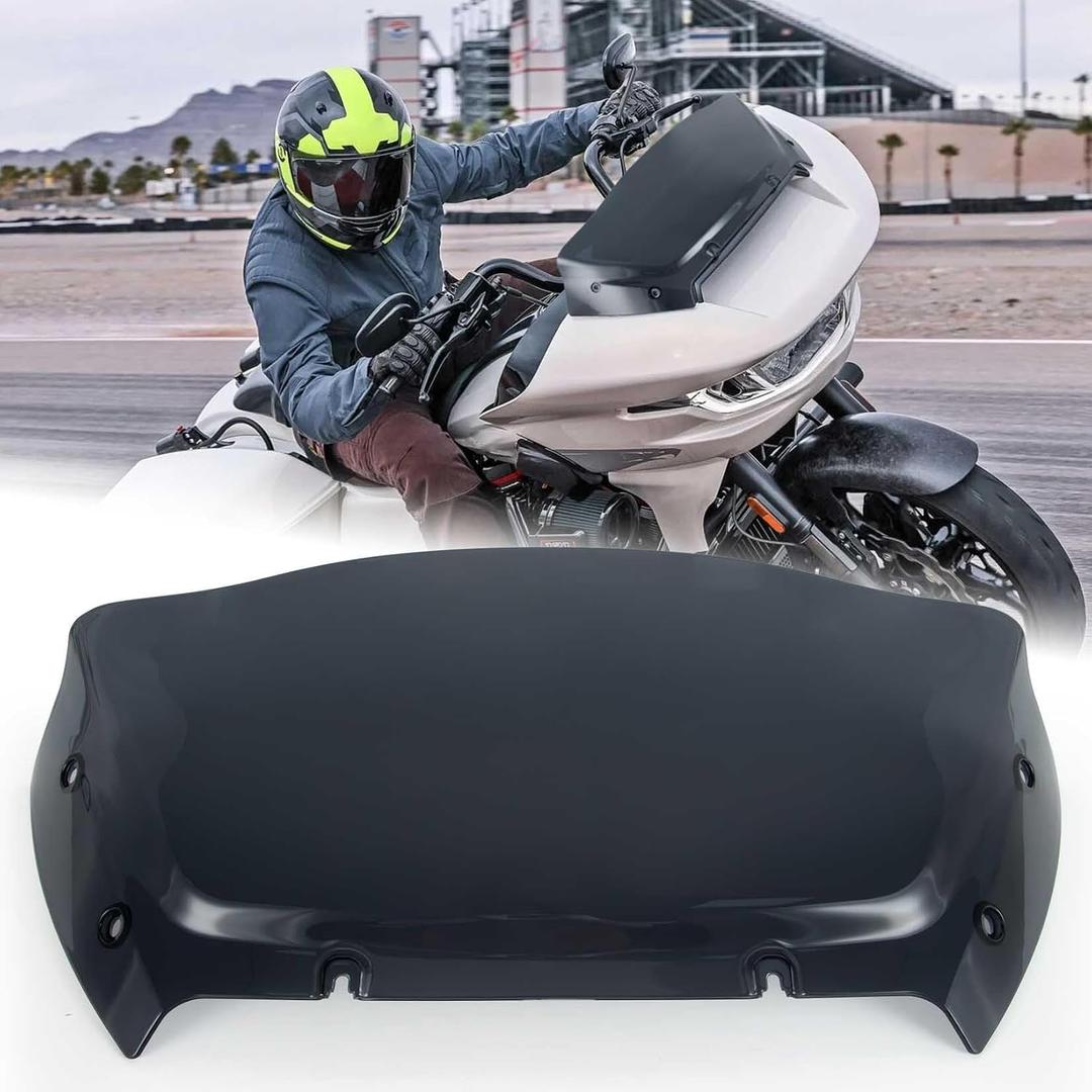 PSLER 9" Wave Windshield for Road Glide 2023-2025 Front Fairing (Smoke)