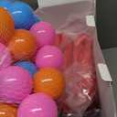 QPAU 3-in-1 Inflatable Bounce House for Toddlers 1-3, Ball Pit & Trampoline, Inflatable Bouncy House with Pump, Safety Net, Indoor & Outdoor Bubble Bouncer Baby Play Yard