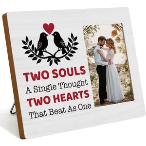 Wedding Gifts for Newlyweds Couple Women Men Picture Frame Engagement Bridal Shower Gifts for Bride and Groom Anniversary Valentines Day Gift Photo Frame for Home Office Decor, 10x8 inches
