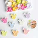16Pcs Refrigerator Magnets,Decorative Mouse Magnets for Fridge, Cute Desk Accessories for Home Kitchen Whiteboard and Office Decor (16 Pcs-Shining)