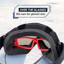 Skiing Motocross Goggles,Racing Riding Goggles ATV Dirt Bike,Ventilation Anti-Fog UV Impact Resistant for Adult (09-6 Series, Tech Blue Frame and Ice Blue Lenses)