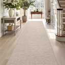 DEXI Hallway Runner Rug 2'4"x8', Non Slip Rubber Backed Runners Carpet, Ultra Thin Entryway Rugs Indoor for Kitchen Hallway Entrance Bedroom, Beige