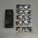 CCVOO 5 pack Reading Glasses for Women/Men, Bifocal, Progressive, Readers for Women/Men, Eye glasses, Blue Light Glasses +4.0