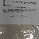 OWENIE Natural Valances for Windows, Light Filtering Small Kitchen Curtains Valance for Bedroom/Living Room, Rod Pocket Privacy Short Solid Modern Window Treatment, 60" Wx14 L, 1 Panel, Natural