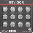 5 x BEVIGOR 2032 Battery Compatible with AirTag CR2032 Lithium 3V Coin Battery for Child Safety, Suitable for Key Fobs, Smart Sensors, Scales, Candles and More (CR2032-12P)