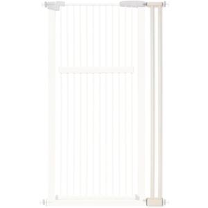Lumizone Extra Tall Pet Gate 55.12" High Pressure Mounted 4.13" Wide Extension kit 1.37" Gap (Cream White, 55.12" H x 4.13" W, Extension)