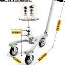 Heavy-Duty Trailer Dolly – 20,000 lbs Load, 3,500 lbs Tongue Weight, 360° Swivel Wheels with Brake, 2" & 2-5/16" Hitch Balls, Manual Trailer Mover for RV, Boat, Camper, Jet Ski, Motorcycle