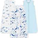 Sleep Sack 0.5 TOG, Soft Baby Wearable Blanket, Lightweight with 2-Way Zipper, 3-Pack for Newborns to Toddlers