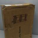 Sywhitta 3-Tier Plastic Rolling Utility Cart with Handle, Multi-Functional Storage Trolley for Office, Living Room, Kitchen, Movable Storage Organizer with Wheels, Black